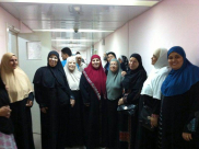 بالصور: أهالي يافا يزورون جرحى غزة في مستشفى المقاصد للمرة الثالثة 